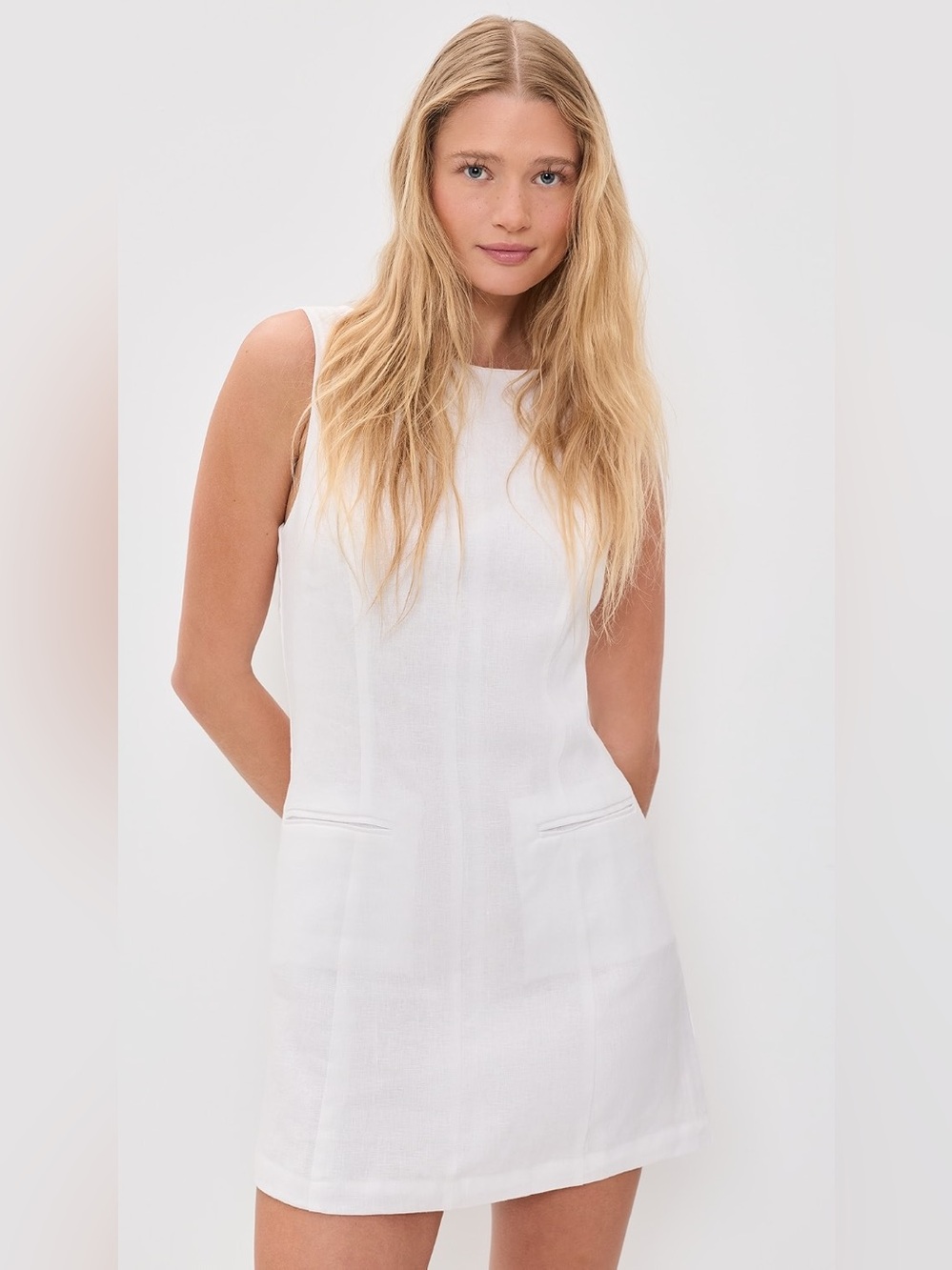 Reformation Citron Linen Dress